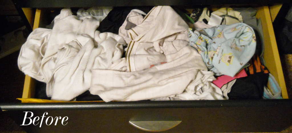 Messy drawer