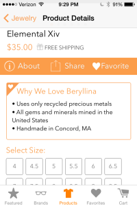Beryllina Elemental Xiv ring - Orange Harp