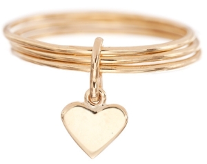 DANGLING HEART RING| Ariel Gordon Jewelry Made in USA