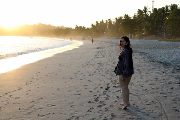 Playa Guiones, Nosara, sunset  | Slow fashion vintage shirt