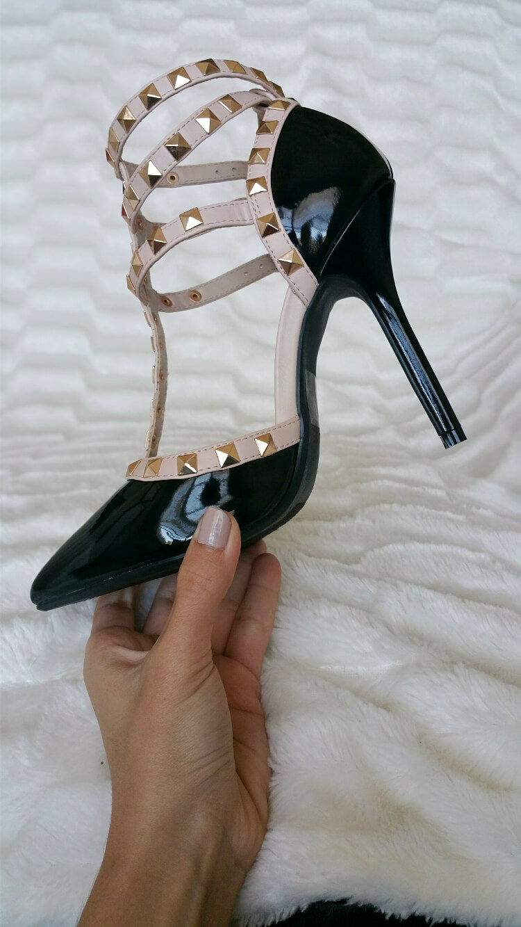 Valentino rockstud hot sale inspired shoes