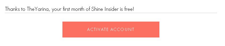 Activating your account