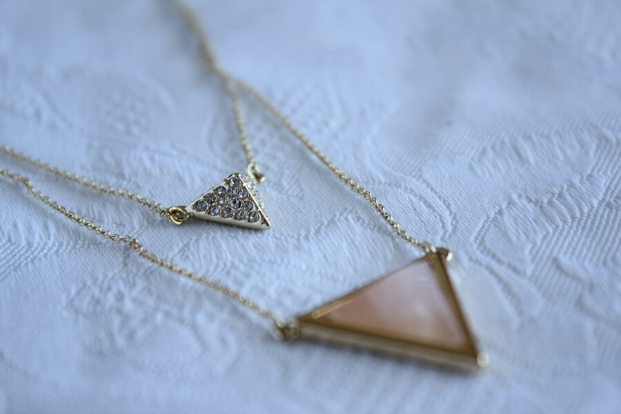 Double Triangles Necklace | Lease jewelry
