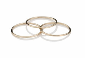 THE GODDESS 9CT ROSE GOLD THIN RINGS