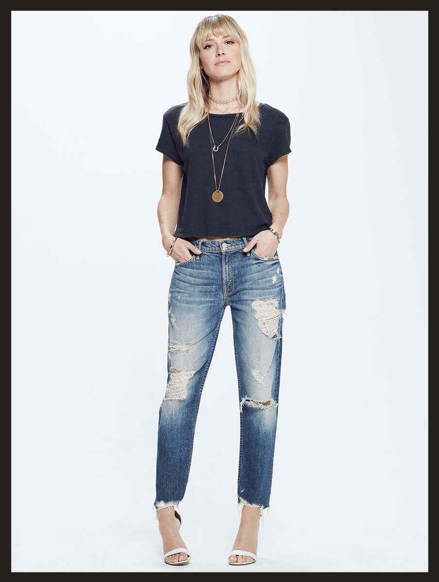 Sinner Mother superior Distressed jeans. The perfect distressed, boyfriend cut jeans