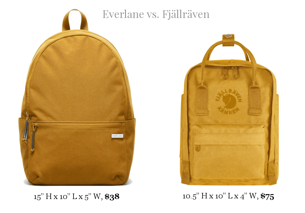 Everlane and FJÄLLRÄVEN price and specs comparision
