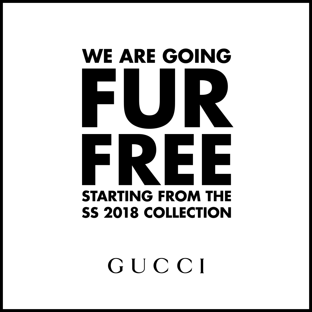 Gucci announces it's going fur-free on 2018