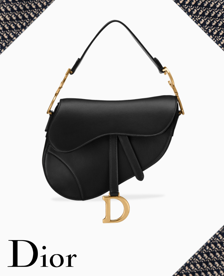 Dior saddle bag in black