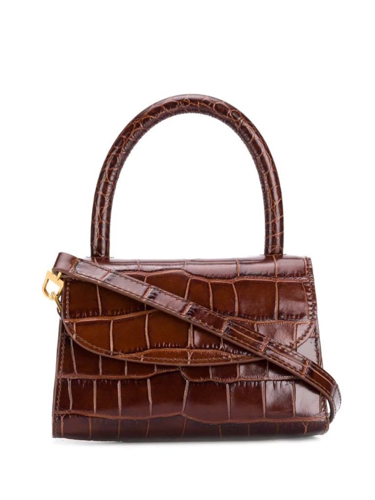 Where to Shop By FAR Mini Croco Embossed Leather Bag