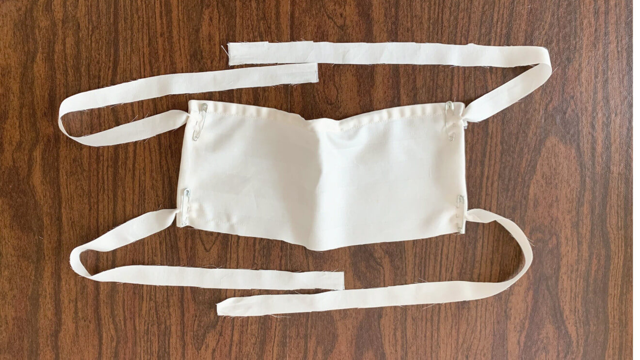No-sew cotton DIY face mask made with bed sheets